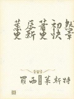 叶辰萧初然刚刚更新更快章节