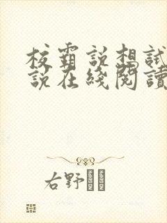 校霸说想试试小说在线阅读