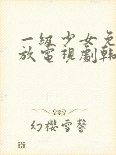 一级少女免费播放电视剧韩剧大全