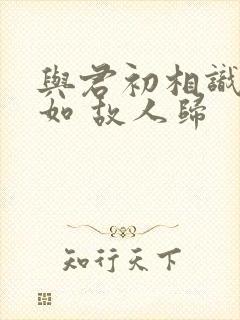 与君初相识 犹如 故人归