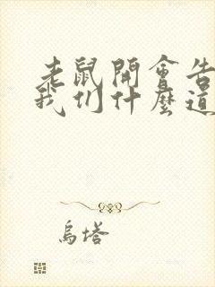 老鼠开会告诉了我们什么道理