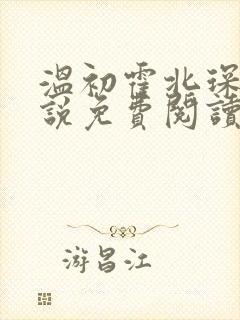 温初霍北琛的小说免费阅读无弹窗