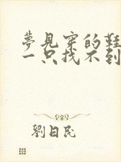 梦见穿的鞋丢了一只找不到