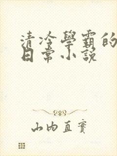 清冷学霸的挨揍日常小说封面