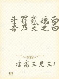 斗罗武魂白虎,吾乃天之白帝