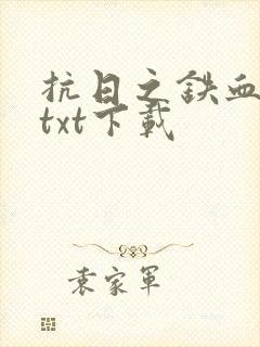 抗日之铁血八路txt下载封面