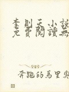 李则天小说全文免费阅读无弹窗封面