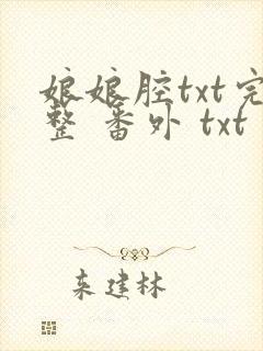 娘娘腔txt完整 番外 txt