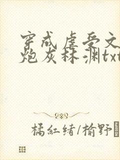 穿成虐受文里的炮灰林渊txt 小说封面