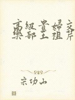 高级贵妇交换俱乐部王祖芹封面