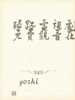 归路电视剧全集免费观看在线播放