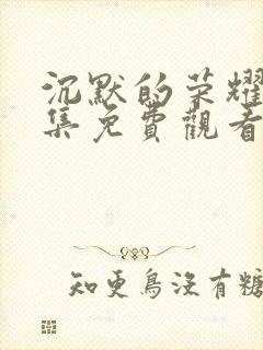 沉默的荣耀40集免费观看全集高清爱奇封面