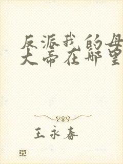 反派我的母亲是大帝在哪里看封面