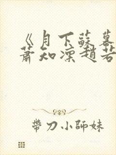 《月下苏幕遮》萧知凛赵若萤萧知凛封面