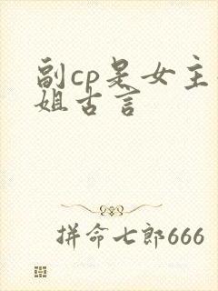 副cp是女主姐姐古言