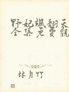 野妃飒翻天短剧全集免费观看全集