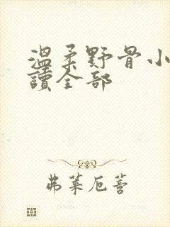 温柔野骨小说阅读全部封面