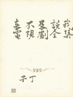 来不及说我爱你电视剧全集在线观看免费