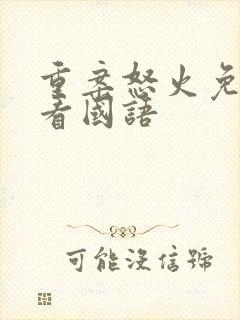 重案怒火免费观看国语