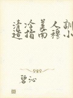 清冷美人训诫改造指南穆小刀封面