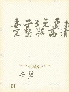 妻子3免费播放完整版高清韩剧封面