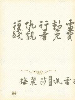 复仇行动电影在线观看免费完整版封面