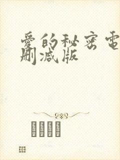 爱的秘密电影未删减版