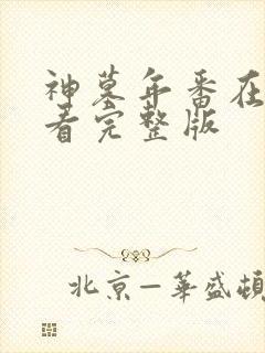 神墓年番在线观看完整版