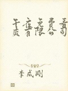 午夜免费看爽爽爽有限公司