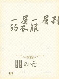 一层一层剥开我的衣服