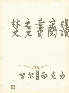 林之意宋砚泽全文免费阅读封面