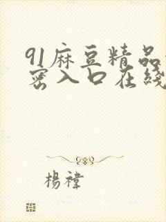 91麻豆精品秘密入口在线观看