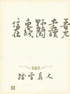 信东野圭吾小说在线阅读免费