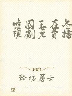 嘘国王在冬眠电视剧免费播放20