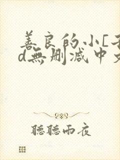 善良的小[子hd无删减中文