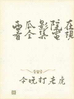 西瓜影院在线观看全集电视剧免费