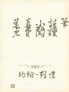 叶真小说笔趣阁免费阅读