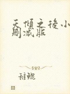 天倾之后小说无删减版封面