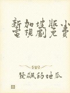 新加坡版小娘惹电视剧免费