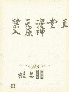 禁天漫堂直接进入原神封面