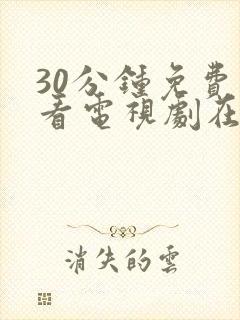 30分钟免费观看电视剧在线观看