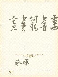 今夕何夕电视剧免费观看西瓜影院