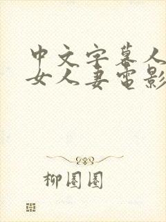 中文字幕人妻熟女人妻电影