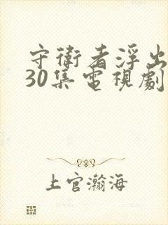 守卫者浮出水面30集电视剧