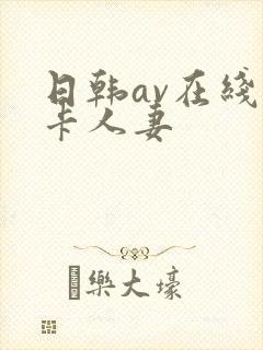 日韩av在线不卡人妻