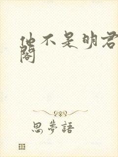 他不是明君笔趣阁