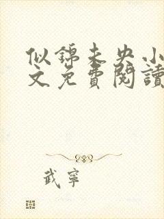 似锦未央小说全文免费阅读无弹窗