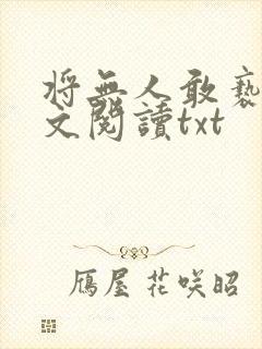 将无人敢亵渎全文阅读txt封面