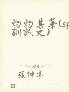 灼灼其华(sp训诫文)