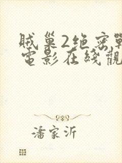 贼巢2绝密战境电影在线观看